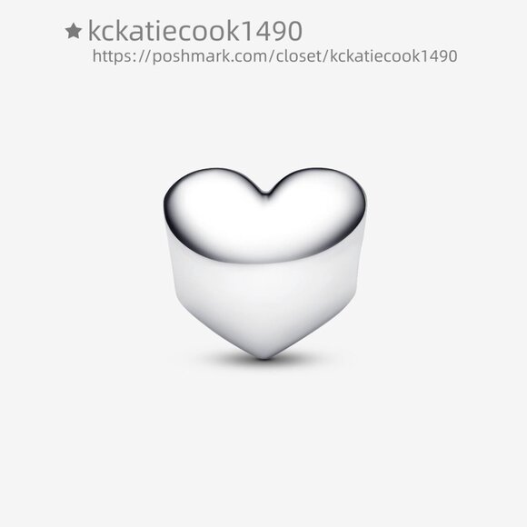 Pandora Engravable True Red Stone Heart Charm - Picture 2 of 6